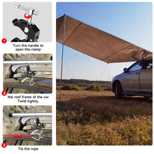 Load image into Gallery viewer, SANLIKE 2pcs Car Roof Clamp with Climbing Clip Hook Heavy Duty Super Clamp Clip for SUVs Camping Tarps Awnings Hanging
