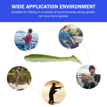 Load image into Gallery viewer, SANLIKE Fishing Soft Lure Baits 20pcs/Box Silicone Spiral Thread Fake Lure PVC Worms Swimbait Fishing Accessories Tackle