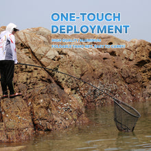 Load image into Gallery viewer, SANLIKE Fishing Net Pole Glass Fibre 2.4m/3.9m Portable Telescopic Extension Handle Rod Adjustable Fishing Tool Accessories