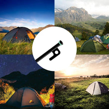 Load image into Gallery viewer, SANLIKE 8 Pieces Black 30cm Tent Pegs Heavy Duty Forged Steel Tent Stakes Storage Bag Various Ground Outdoor Camping Tools
