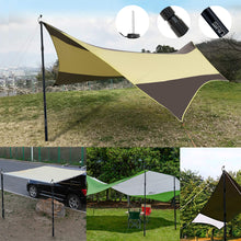 Load image into Gallery viewer, SANLIKE 2.5m Aluminium Retractable Tarp Pole Retractable Tent Pole Shelter Support Pole Tarpaulin Pole Camping Hiking Tools