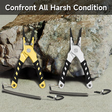 Load image into Gallery viewer, SANLIKE Straight Fishing Pliers Rustproof Aluminium Carbide Cutters Hook Remover Braided Fishing Line Cutting Tackle