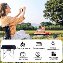 Load image into Gallery viewer, SANLIKE Portable Foldable Table Camping Outdoor Furniture Computer Bed Tables Picnic Aluminium Alloy Ultra Light Folding Desk