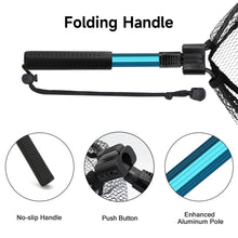 Load image into Gallery viewer, SANLIKE 0.64m Folding Fishing Landing Net Aluminum Fishing Hand Net Portable Lightweight Retractable Fishing Tools Accessories