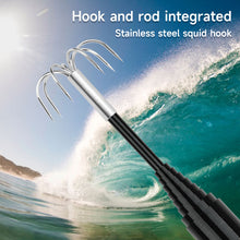 Load image into Gallery viewer, SANLIKE 3M 4M Stainless Steel Expandable Squid Hooks Shrinkable Gripper Squid Hooks Sharp Corrosion Resistant Fishing Gear Squid