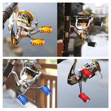 Load image into Gallery viewer, SANLIKE Aluminium Fishing Reel Handle for Daiwa Drum Reel and Baitcasting Fishing Reel Double Arm Pulley Fishing Accessories