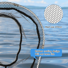 Load image into Gallery viewer, SANLIKE Ultralight Fishing Net 22cm Handle Landing Net EVA Grip With Safety Hook Portable Fishing Tackle Accessories