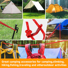 Load image into Gallery viewer, SANLIKE 8 PCS Tent rope 4 m Reflective tent rope for tents with blue storage bag Camping Hiking Tent Accessories