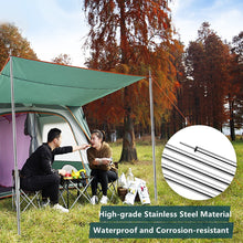Load image into Gallery viewer, SANLIKE Tent Poles Flysheet Pole Adjustable Tarp Pole Stainless Steel Camping Rod for Awning 2m 2 Sets 10 Sections Accessories