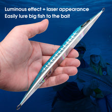 Load image into Gallery viewer, SANLIKE Slow Metal Jig Jigging Bait Fishing Lure Saltwater Falling Jig Slow Pitch Jig Blue 100g 200gFish Lures