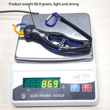 Load image into Gallery viewer, SANLIKE Fishing Lip Grip Aluminum Fishing Pliers Handle with Lost Cord Easy to Carry Fisherman Control Tackle Tools