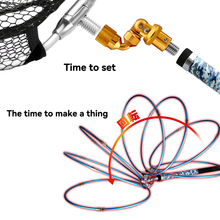 Load image into Gallery viewer, SANLIKE Folding Joint 1/2inch Landing Net Fishing Rod Dip Net Adapter Joints Connector Aluminum Alloy Fishing Tool