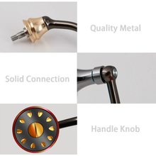 Load image into Gallery viewer, SANLIKE Fishing Reel Handle Right And Left of Thread Aviation Aluminum Fishing Tool for Shimano Spinning Reels