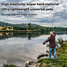 Load image into Gallery viewer, SANLIKE 2.4m-5.1m Short Section Telescopic Fishing Rods Carbon Ultra Light Streaming Freshwater Ultra Light Stiff Streaming Rods