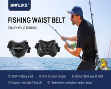 Load image into Gallery viewer, SANLIKE Fishing Top Waist Protection Fishing Boat Waist Belt Rod Belly Top Outdoor Adjustable Waist Fish Pole