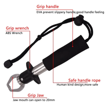 Load image into Gallery viewer, SANLIKE Stainless Steel Portable Fishing Lip Clip EVA Handle Corrosion Resistant For Saltwater Freshwater Control Fishing Tools