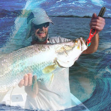 Load image into Gallery viewer, SANLIKE Aluminium Fish Lip Grip Max Weigh 40LB/18KG Multifunctional EVA Handle Lanyard with Weighing Scale Fishing Grip Tool