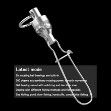 Load image into Gallery viewer, SANLIKE 25pcs Fishing Ball Bearing Swivel High Strength Stainless Steel Corrosion Resistant Lure Connector Fishing Equipment