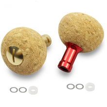 Load image into Gallery viewer, Fishing reel spinning reel crank 37MM ball grip pill rubber cork DIY change crank knob cork knob reel fishing handle accessories