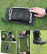 Load image into Gallery viewer, SANLIKE Aluminium Mini Folding Chair Ultra-Light Weight Anti-Rust Outdoor Camping Travel Fishing Chair Foldable Seat Stool
