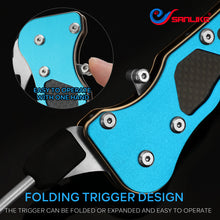 Load image into Gallery viewer, SANLIKE Blue Portable Collapsible Fishing Hook Stainless Steel Fishing Spear Hook Clip Lip Gripper Fishing Accessories