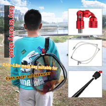 Load image into Gallery viewer, SANLIKE Fishing Landing Nets Telescoping Foldable Handle Rod Frame Pole for Carp Fishing Tackle Catching Releasing Fishing Tool