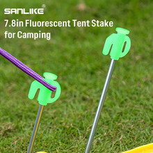 Load image into Gallery viewer, SANLIKE 10pcs/Set 20cm Stake Pegs Tent Pegs High Strength Ground Pegs T with Illuminated Iron Galvanised Outdoor Camping Tools