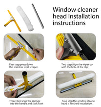 Load image into Gallery viewer, SANLIKE Windows Cleaning Brush Multifunctional Window Cleaner Telescopic Rod Outdoors Window Washing Tool Equipment