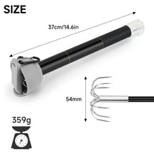 Load image into Gallery viewer, SANLIKE 3m 4m 5m 6m Telescopic Squid Rod Stainless Steel 7-Claw Hooks Portable Anti-slip Handle with Plastic cover Carabiner Fishing Tool
