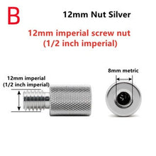 Load image into Gallery viewer, SANLIKE Landing Net Head Adapter Folding Joint Connector Gold 2pcs M8 to M12 or M12 to M8