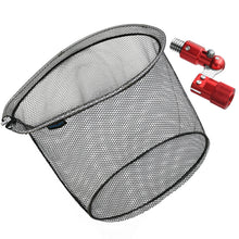 Load image into Gallery viewer, SANLIKE Fishing Net Aluminum Frame With Folding Joint collapsible Rubber Coated Black PE Net Oval Frame Fishing Tackle