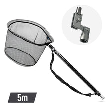Load image into Gallery viewer, SANLIKE 3m/5m/6m Fishing Net Carbon Portable Retractable Collapsible Landing Handlebar PE Net with Grey Adaptor Fishing Gear