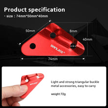 Load image into Gallery viewer, SANLIKE 10pcs Triangles Buckle Paracord Fastener Tent Rope Buckles Aluminum Alloy Outdoor Camping Wind Rope Stopper Portable
