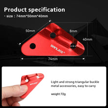 Load image into Gallery viewer, SANLIKE 10pcs Triangles Buckle Paracord Fastener Tent Rope Buckles Aluminum Alloy Outdoor Camping Wind Rope Stopper Portable
