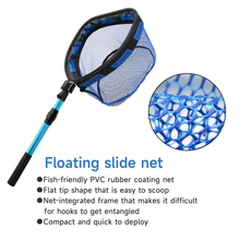Load image into Gallery viewer, SANLIKE 104cm Fishing Net Telescopic Pole Collapsible Handle Landing Net Catch Fish Mesh Ultralight Portable Tool Accessories