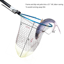 Load image into Gallery viewer, SANLIKE Fishing Nets Carbon Fishing Rod Scaling 9 Section Length Foldable Telescopic Pole Handle for Carp Fishing Catching