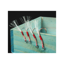 Load image into Gallery viewer, SANLIKE XS/S/M/L/XL 10&20pcs Fishing Hook Assist Hook Single Hook Metal Jig Tinsel Fishing Gear Light Shogging Offshore Jigging