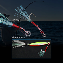 Load image into Gallery viewer, SANLIKE XS/S/M/L/XL 10&20pcs Fishing Hook Assist Hook Single Hook Metal Jig Tinsel Fishing Gear Light Shogging Offshore Jigging