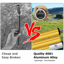 Load image into Gallery viewer, SANLIK 2 Set Tent Poles Aluminum Tarp Poles Easy Adjustable Collapsible Camping Sunshade Support Rod Outdoor Tool