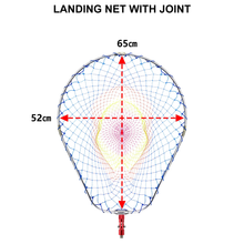 Load image into Gallery viewer, SANLIKE  Fishing Net Nylon Portable Folding Landing Dip Net Collapsible Aluminium Oval Frame with Adaptor Fishing Accessories