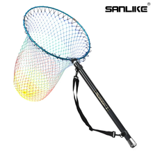 Load image into Gallery viewer, SANLIKE Fishing Nets Carbon Fishing Rod Scaling 9 Section Length Foldable Telescopic Pole Handle for Carp Fishing Catching