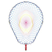 Load image into Gallery viewer, SANLIKE  Fishing Net Nylon Portable Folding Landing Dip Net Collapsible Aluminium Oval Frame with Adaptor Fishing Accessories