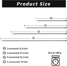 Load image into Gallery viewer, Adjustable Tent Poles Set of 2 -Ball Bearing Stainless Steel Rods for Tents and Tarps, Lightweight Replacement Tent Poles for Camping, Backpacking, Hiking