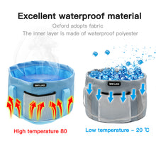 Load image into Gallery viewer, SANLIKE Waterproof Folding Fishing Bucket Small Foot Basin Travel Outdoor Car Washing Disaster Prevention Camp Storage Bag Outdoor Cooler