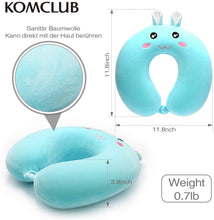 Load image into Gallery viewer, KOMCLUB Travel Pillow U Shaped Pillow Neck Support Cartoon Memory Foam Versatile for Children and Adults Neck Pillow