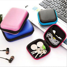 Load image into Gallery viewer, Cute portable data cable storage bag change zipper bag mobile phone cable earphone box storage box finishing bag wholesale