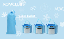 Load image into Gallery viewer, SANLIKE Waterproof Folding Fishing Bucket Small Foot Basin Travel Outdoor Car Washing Disaster Prevention Camp Storage Bag Outdoor Cooler