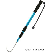 Load image into Gallery viewer, SANLIKE Stainless Telescopic Fishing Gaff Sea Fishing Hook Saltwater Ice Tool Aluminium Alloy Pole Soft EVA Handle

