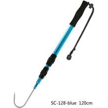 Load image into Gallery viewer, SANLIKE Stainless Telescopic Fishing Gaff Sea Fishing Hook Saltwater Ice Tool Aluminium Alloy Pole Soft EVA Handle