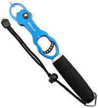 Load image into Gallery viewer, SAN LIKE Fishing Gripper - Portable Fishing Grip Tool Corrosion Resistant Fish Holder Aluminum Fish Lip Grabber with Non-Slip EVA Handle Fish Controller with Scale/Floating Support 40lb Max